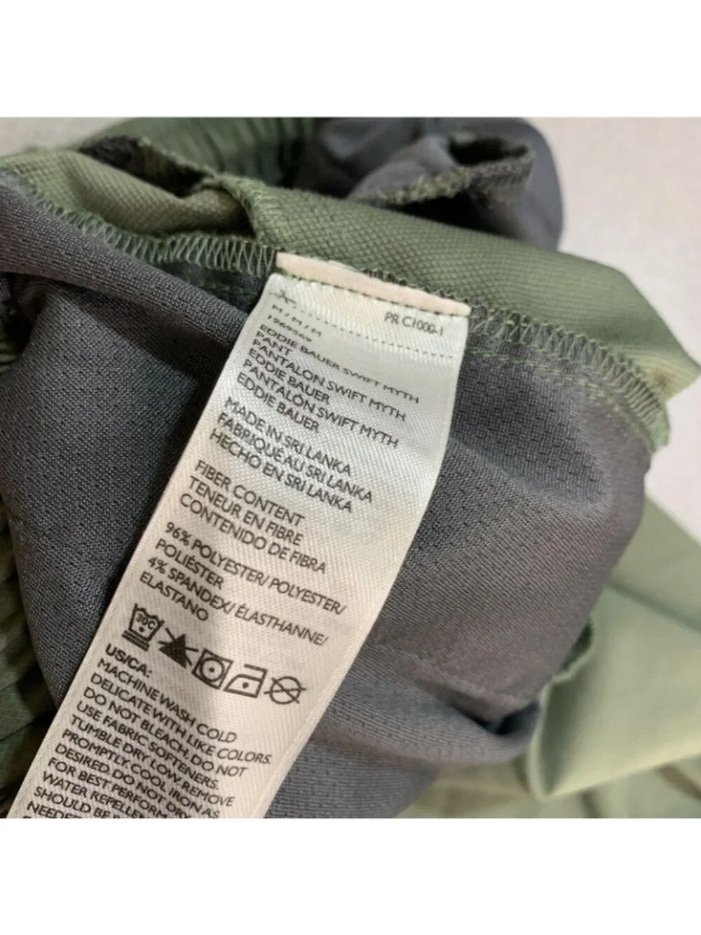 Eddie Bauer Men's M Green Swift Myth Ankle Outdoor Pants
